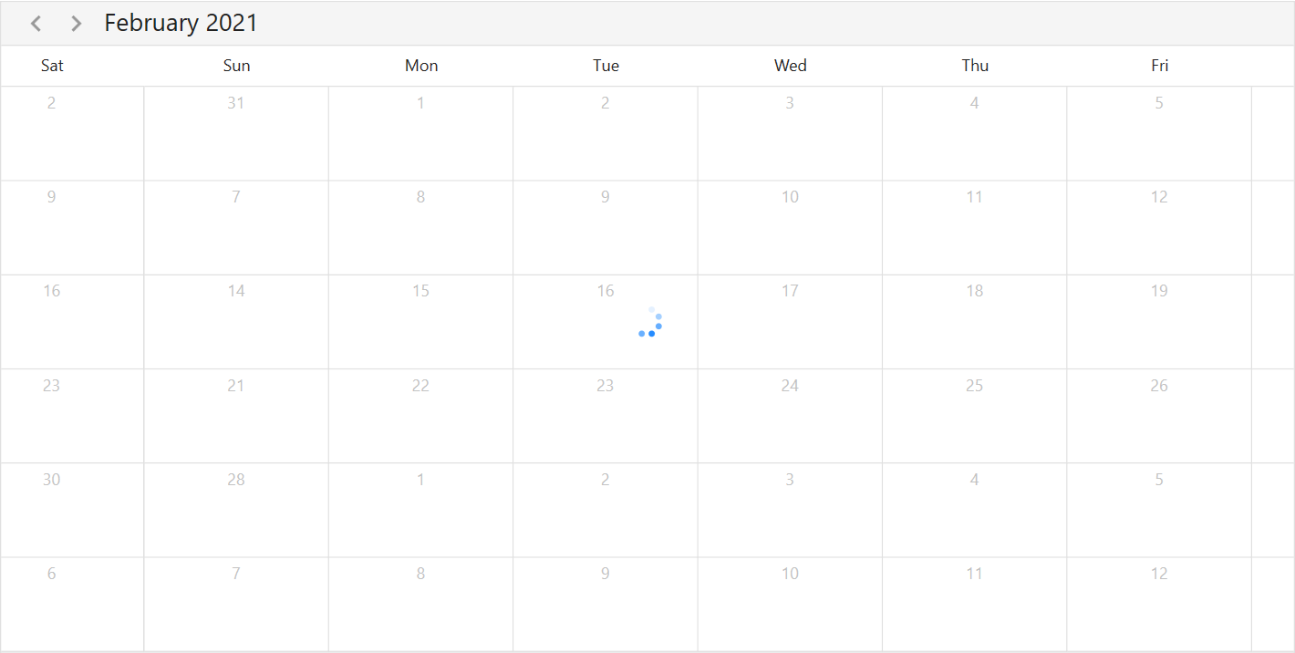 WPF scheduler BusyIndicator