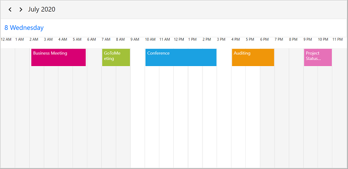 WPF Full Screen Scheduler