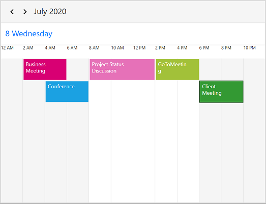 WPF Scheduler Change Time Interval