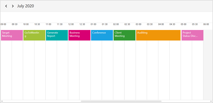 WPF Scheduler Time Text Formatting
