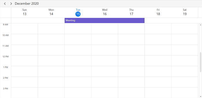 Spanned Appointment in WPF Scheduler