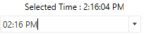 SfTimePicker with inline time editing