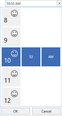 SfTimePicker with Hour cell template