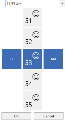SfTimePicker with Minute cell template