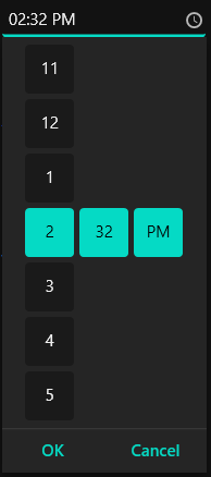 Setting theme to WPF TimePicker