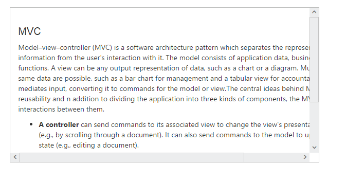 TypeScript Scroller display code example