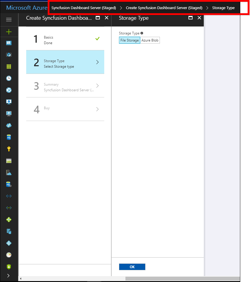 Azure Web App Storage type selection