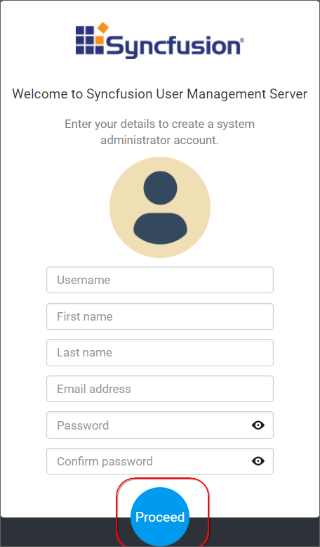 Admin User Registration