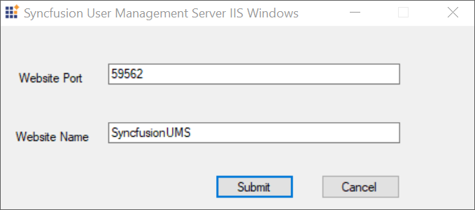 Host User Management Server in IIS