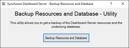Backup Utility SQL Server