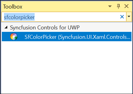 Add Colorpicker from ToolBox