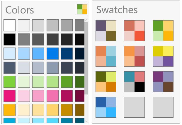 SfColorPalette control