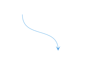 bezier connector with control thumbs
