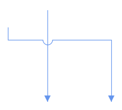 bridging will be shown when two connectors are intersecting