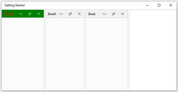 Customized active dock window in Docking Manager