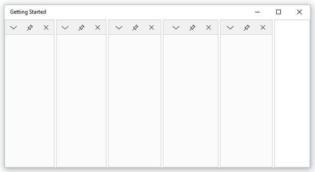 Docking Manager displayed dock windows without header