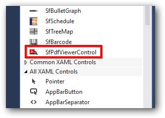 SfPdfViewerControl in visual studio toolbox