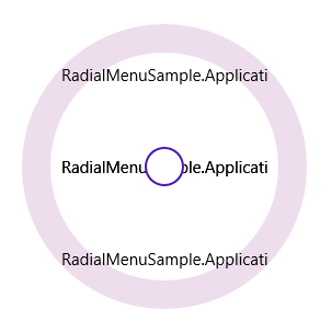 RadialMenu Initial view
