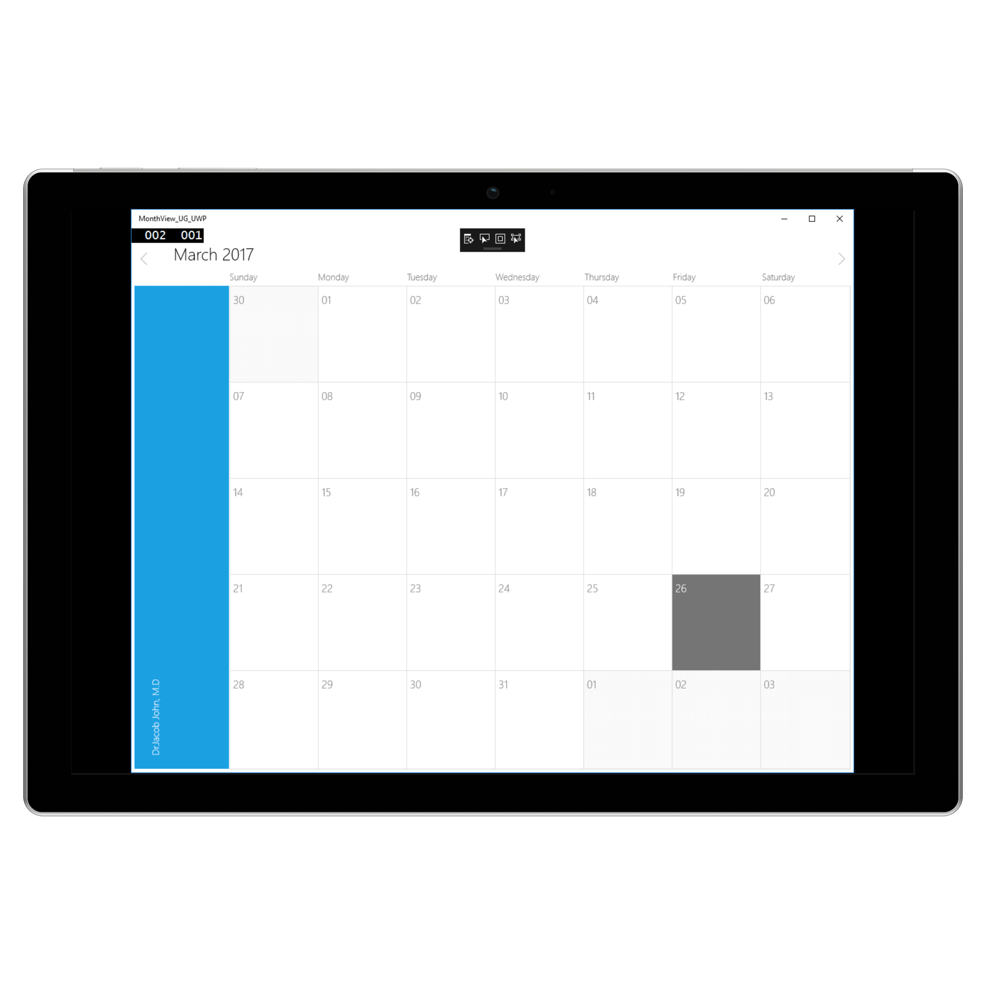 Adding resources in UWP Schedule