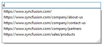 Windows Forms AutoComplete History List in datasource