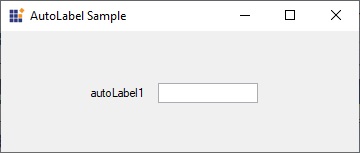 Windows Forms AutoLabel showing space between the contols