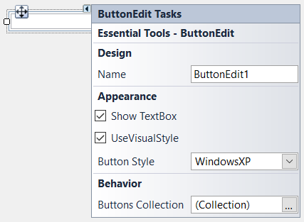DesignTime features of ButtonEdit
