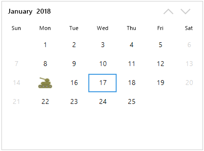 swt calendar setdate default