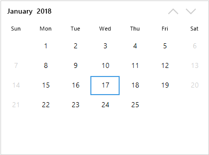 Disable dates