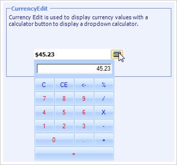 Overview of CurrencyEdit