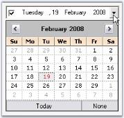 Month Calendar for Windows Forms