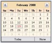 DateTimePickerAdv background customization