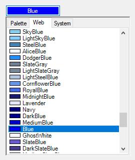 Windows Forms ColorPickerButton showing selected color as in control text