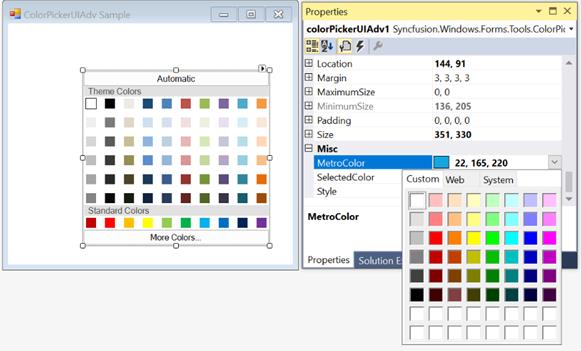 Windows forms ColorPickerUIAdv change the size of color items