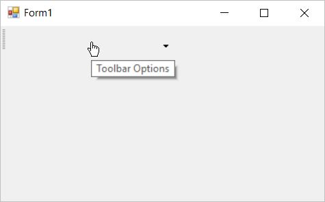 Mouse cursor of command bar had been modified to Hand