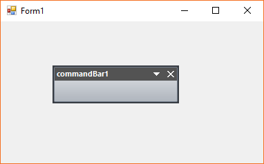 Command bar applied with office 2007 black theme