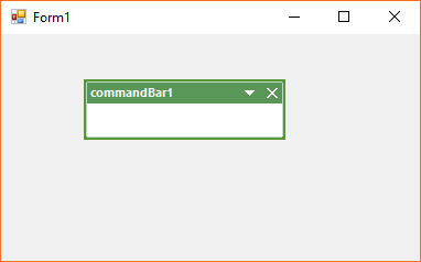 Command bar applied with office 2007 managed theme