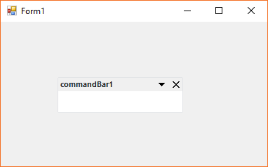 Command bar applied with Office 2016 white