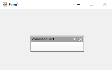 Command bar applied with VS 2005 theme