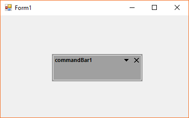 Command bar applied with VS 2010 theme