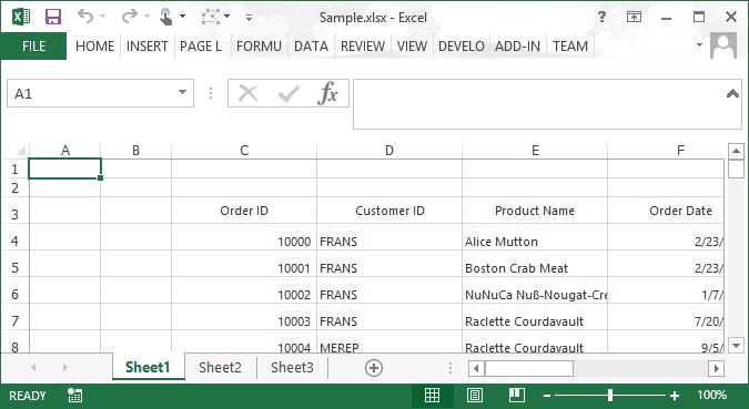 Windows forms datagrid displays changing start row and column while exporting to excel