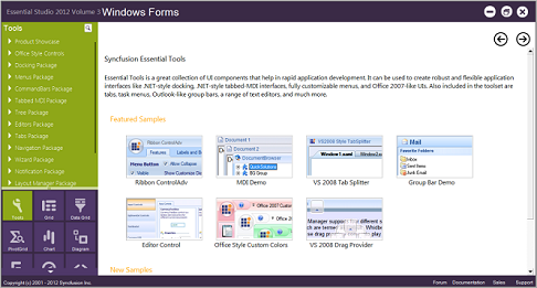 Run Samples in Windows Forms Diagram