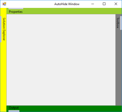 Customized auto hide panel backcolor in DockingManager