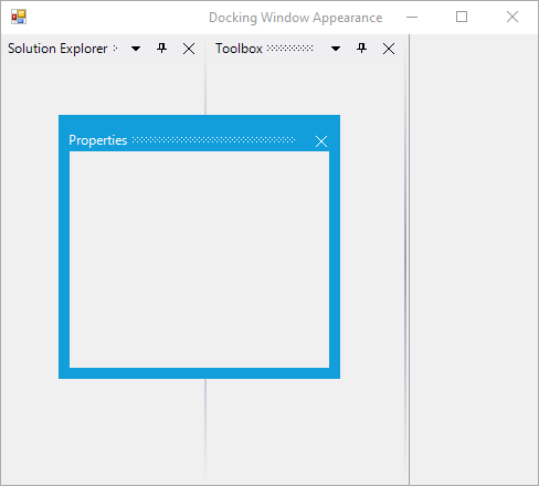 Metro style float window with customized caption height in DockingManager