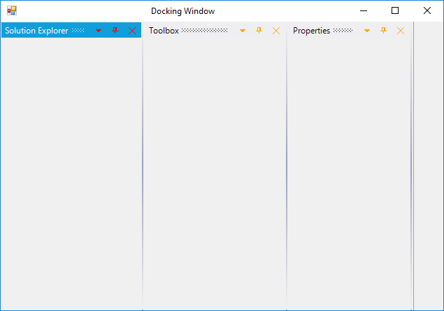 Customized caption forecolor of active and inactive dock windows