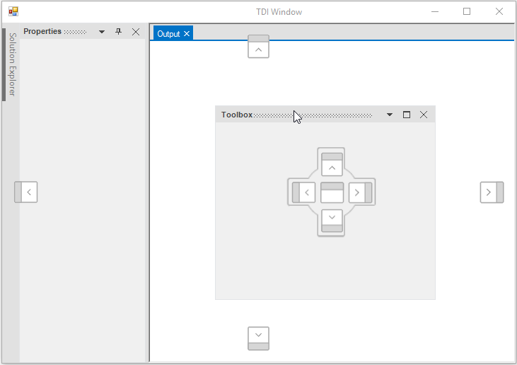 Display document tab with Tool window mode