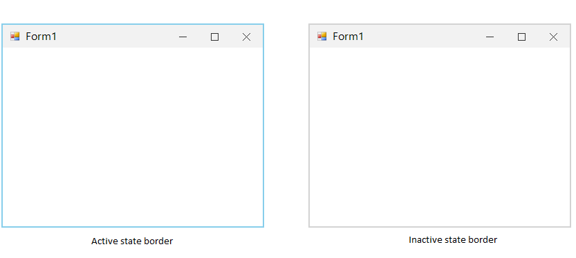 WindowsForms Form with customized border color