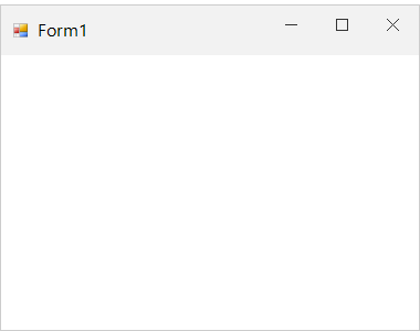 WindowsForms Form titlebar shown with custom height