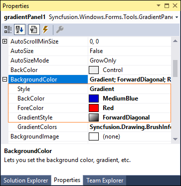 Windows Forms GradientPanel shows changing background style