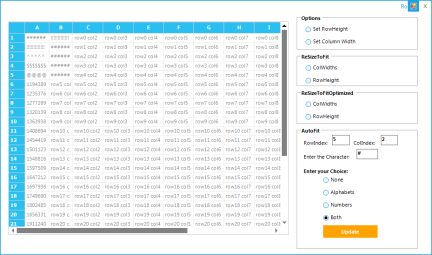 Set Custom Characters in Windows Forms Grid Control