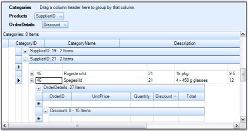 Adding GroupDropArea in Data Representation for GridGrouping Control